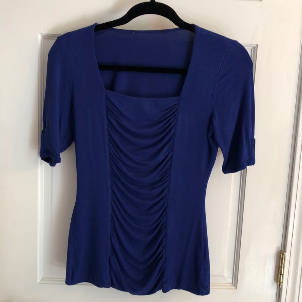White House Black Market Royal Blue Top Size S